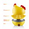 Egg Cooker, Egg Boiler with Steamer Attachment for Soft and Hard Boiled Eggs, Poached Boiled & Omelette Maker Machine Steamer, 7 Egg Capacity