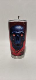 Digital Printing Halloween Cup With Straw (Option: 17 Style-600ml)