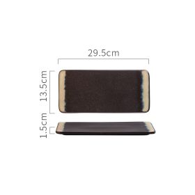 New Rectangular Ceramic Japanese Sushi Platter (Option: middle-Following fate)