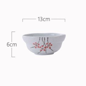 Creative Underglaze Color Tableware Household Dessert Ramen Bowl (Option: Liuying-5.1inch)