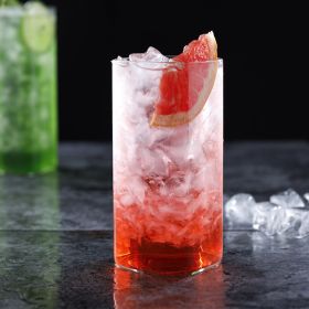 Light Square Simple Bubble Juice Cocktail Glass (Option: 60x170mm 470ml)