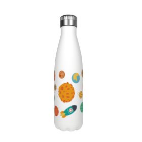 Cartoon Cute Stainless Steel Cup Large Volume Bottle Bowling Cup (Option: Planet-500ml)