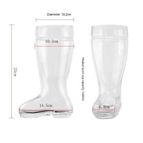 750ml1400ml2450ml Creative Boots Beer Steins (Option: Transparent-1400ml)