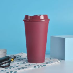 Creative Heat Change Plastic Cup (Option: Red-401to500ml)