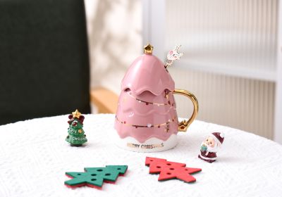 Christmas Tree Mug Shengcreative Simple (Option: Pink-301 × 400ml)