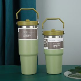 Portable Portable Cup Large Capacity (Option: Green Single Drink-900ML)