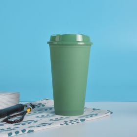 Creative Heat Change Plastic Cup (Option: Green-401to500ml)