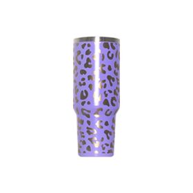 304 Stainless Steel Vacuum Cup Second Generation 40oz Cup (Option: Laser Leopard Print Purple-40oz)