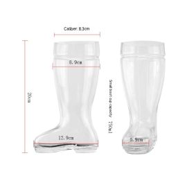 750ml1400ml2450ml Creative Boots Beer Steins (Option: Transparent-750ml)