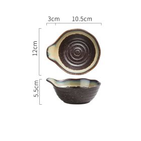 Hand-painted Ceramic Bowl With Creative Handle For Single Household Use (Option: Suiyuan-5.5inch)