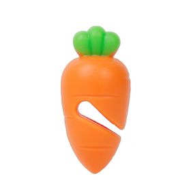 Creative Pepper Carrot Chicken Thigh Shape Overflow Stopper Cute Silicone Spill-proof Pot Lid Rack Pot Cover Lifter Kitchen Tool (Color: Red)