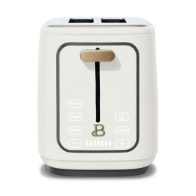 2-Slice Toaster with Touch-Activated Display, White Icing by Drew Barrymore (Color: Black Sesame)