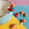 Creative Pepper Carrot Chicken Thigh Shape Overflow Stopper Cute Silicone Spill-proof Pot Lid Rack Pot Cover Lifter Kitchen Tool