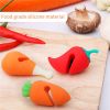 Creative Pepper Carrot Chicken Thigh Shape Overflow Stopper Cute Silicone Spill-proof Pot Lid Rack Pot Cover Lifter Kitchen Tool